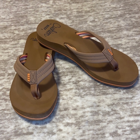 Reef Tan and Brown Sandals - Picture 1 of 4